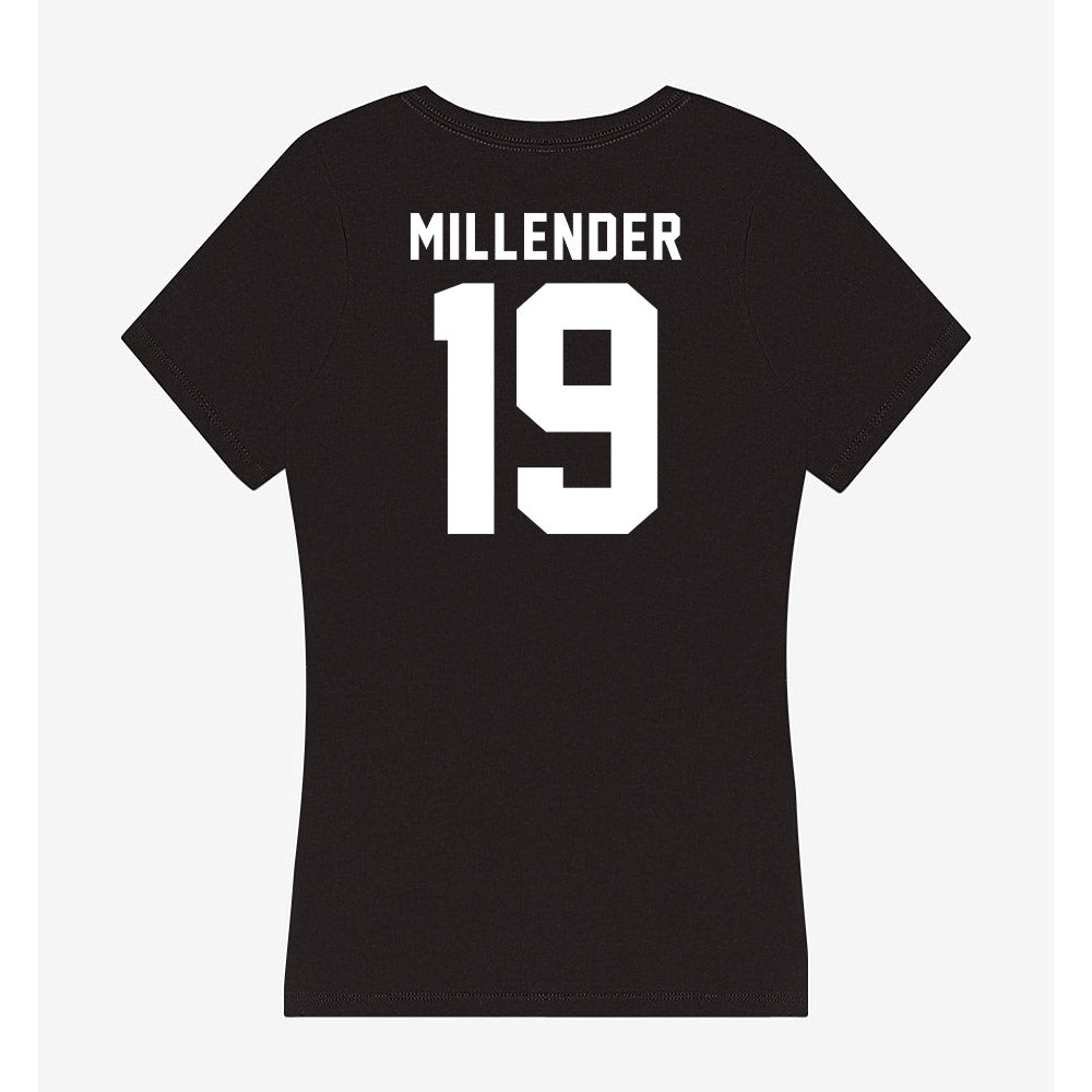 Georgia - NCAA Football : Hezekiah Millender - Women's V-Neck T-Shirt-1