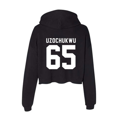 Georgia - NCAA Football : Dennis Uzochukwu - Women's Crop Fleece Hoodie-1