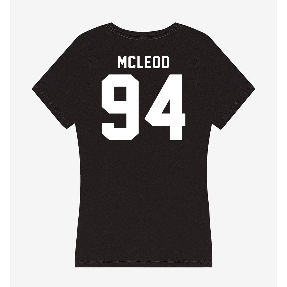 Georgia - NCAA Football : Xzavier McLeod - Women's V-Neck T-Shirt-1