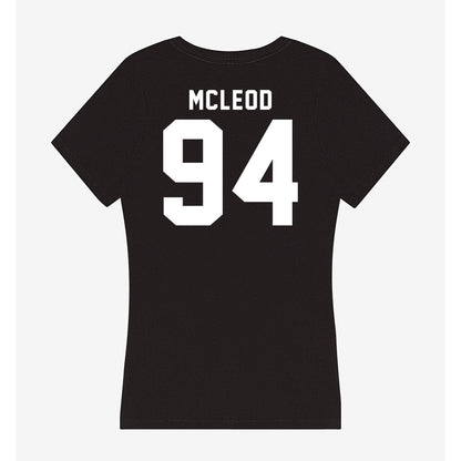 Georgia - NCAA Football : Xzavier McLeod - Women's V-Neck T-Shirt-1