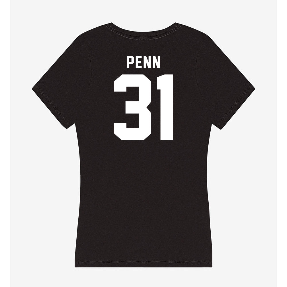 Georgia - NCAA Football : Wade Penn - Women's V-Neck T-Shirt-1