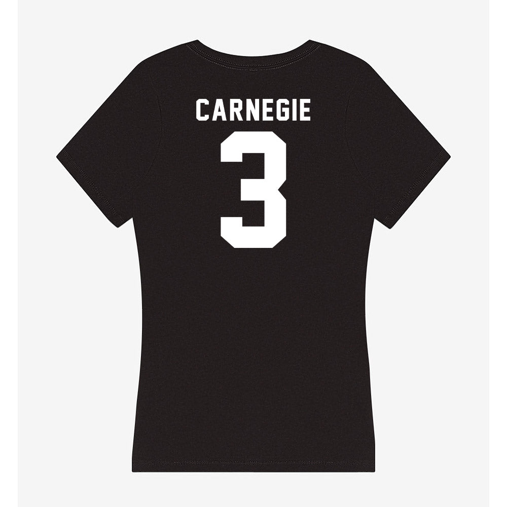 Georgia - NCAA Women's Basketball : Danielle Carnegie - Women's V-Neck T-Shirt-1