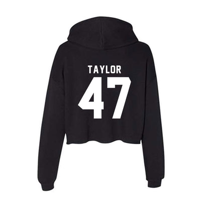 Georgia - NCAA Football : Will Taylor - Women's Crop Fleece Hoodie-1