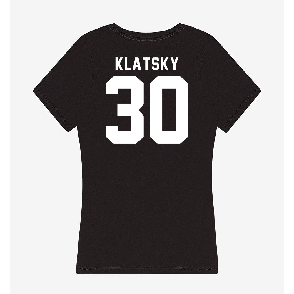 Georgia - NCAA Men's Basketball : Brandon Klatsky - Women's V-Neck T-Shirt-1