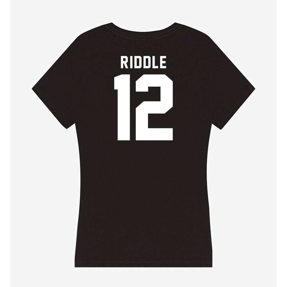Georgia - NCAA Football : JaMarley Riddle - Women's V-Neck T-Shirt-1