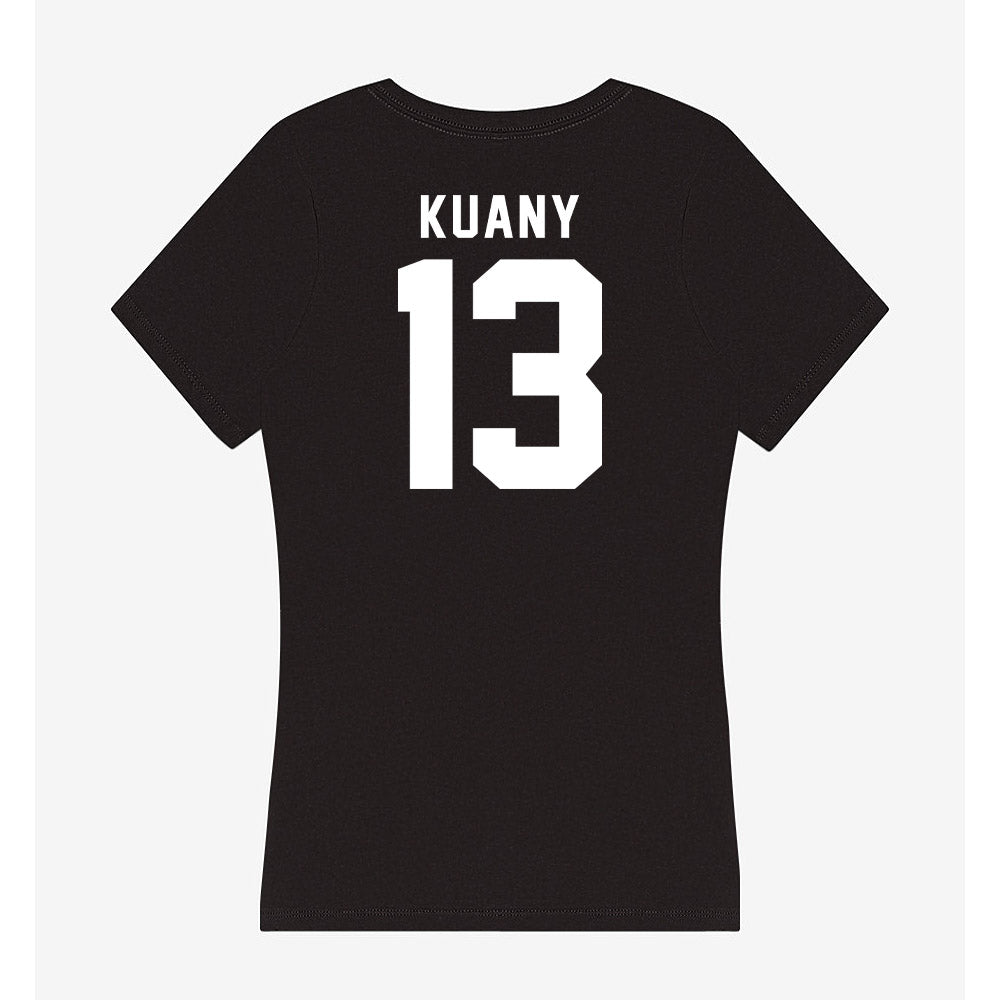 Georgia - NCAA Men's Basketball : Mading Kuany - Women's V-Neck T-Shirt-1