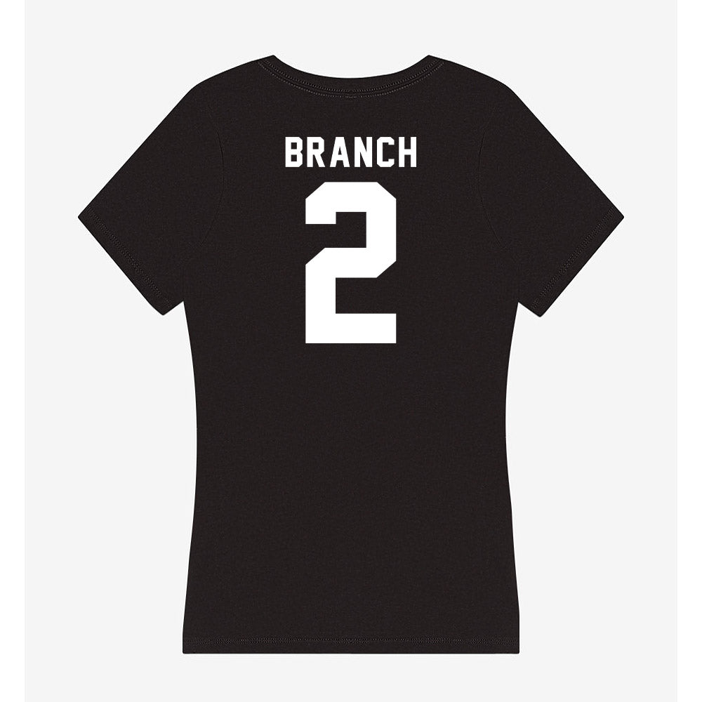 Georgia - NCAA Football : Zion Branch - Women's V-Neck T-Shirt-1