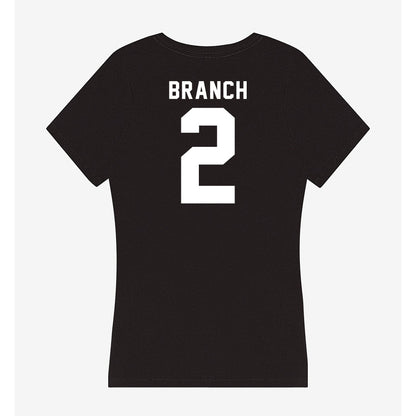 Georgia - NCAA Football : Zion Branch - Women's V-Neck T-Shirt-1