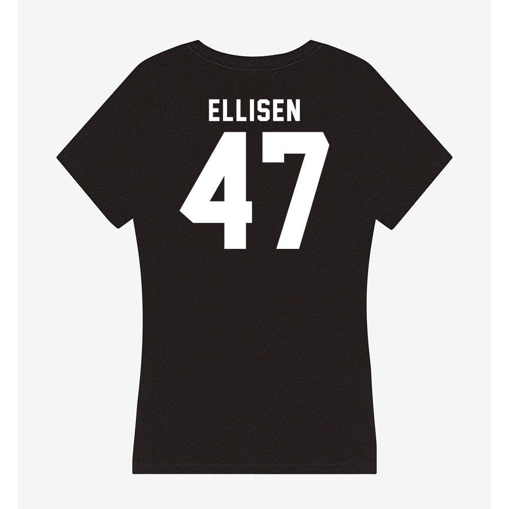 Georgia - NCAA Baseball : Thomas Ellisen - Women's V-Neck T-Shirt-1