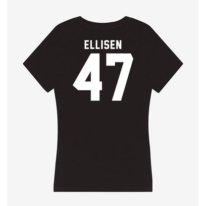Georgia - NCAA Baseball : Thomas Ellisen - Women's V-Neck T-Shirt-1