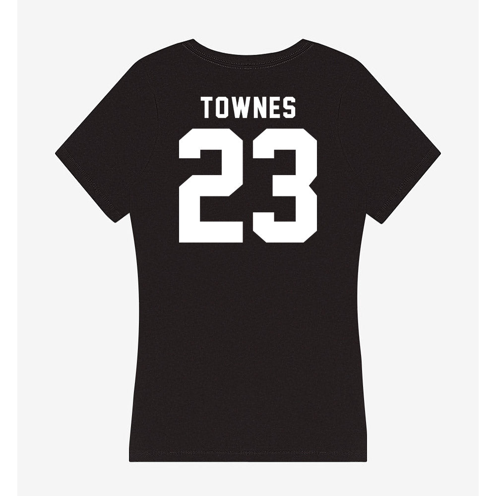 Georgia - NCAA Women's Soccer : Mya Townes - Women's V-Neck T-Shirt-1