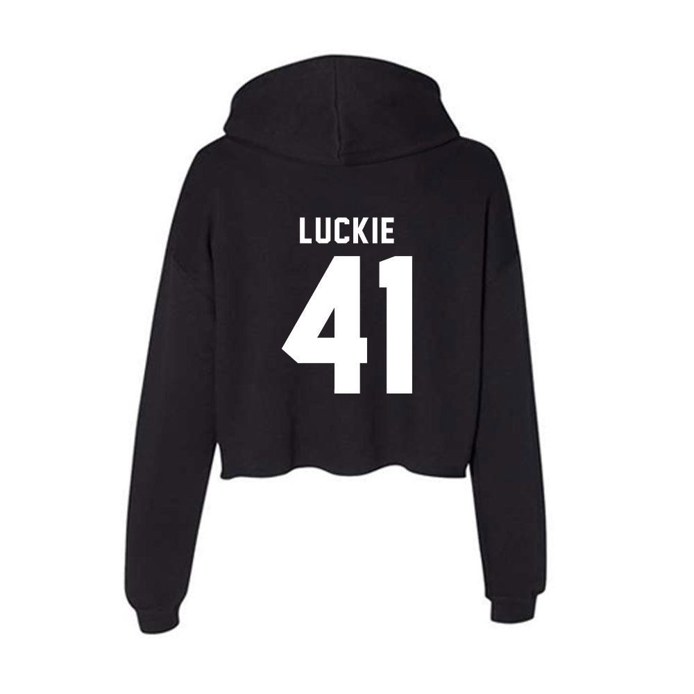 Georgia - NCAA Football : Carter Luckie - Women's Crop Fleece Hoodie-1