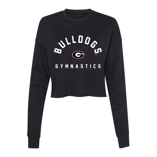 Georgia - NCAA Women's Gymnastics : Csenge Bacskay - Women's Cropped Crew Fleece-0