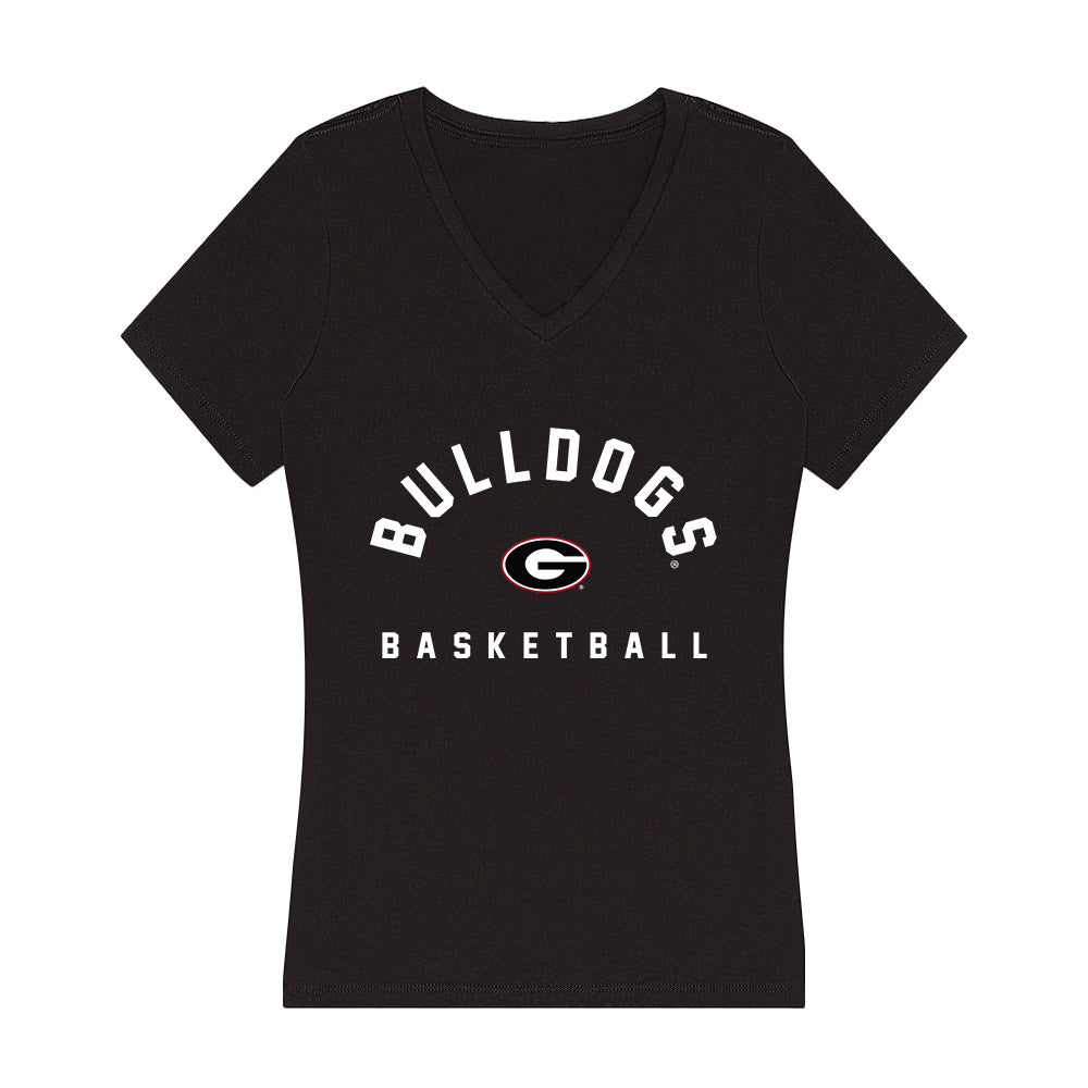 Georgia - NCAA Men's Basketball : Markel Jennings - Women's V-Neck T-Shirt-0