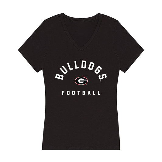 Georgia - NCAA Football : Zykie Helton - Classic Shersey Women's V-Neck T-Shirt-0