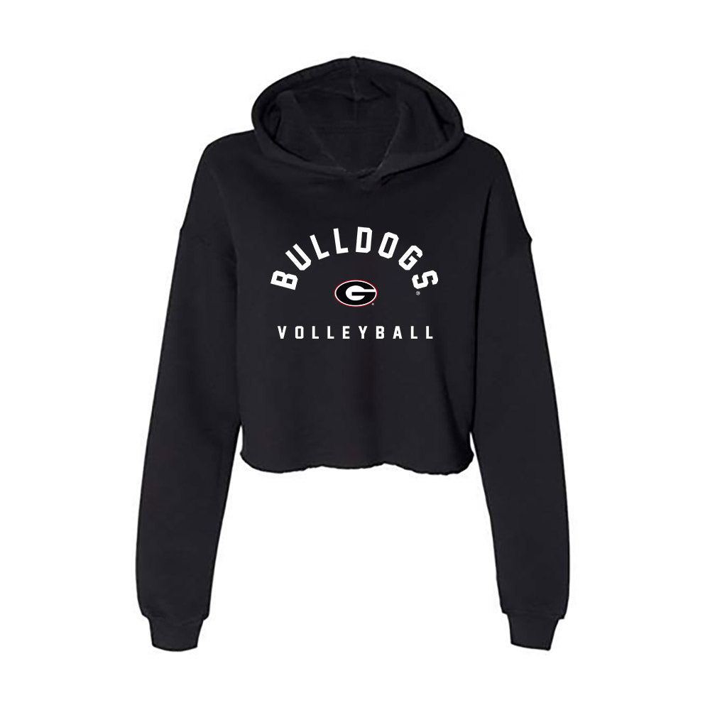 Georgia - NCAA Women's Volleyball : Emma Bryson - Women's Crop Fleece Hoodie-0