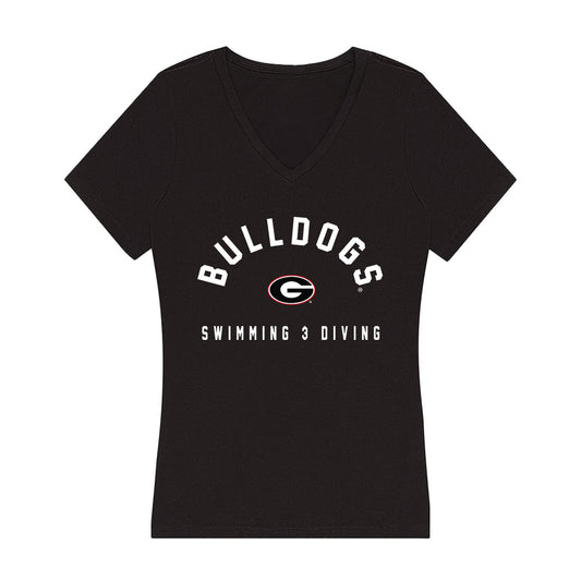 Georgia - NCAA Men's Swimming & Diving : Renato Calderaro - Classic Shersey Women's V-Neck T-Shirt-0