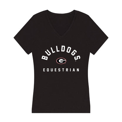 Georgia - NCAA Equestrian : Gigi Phillips - Women's V-Neck T-Shirt-0