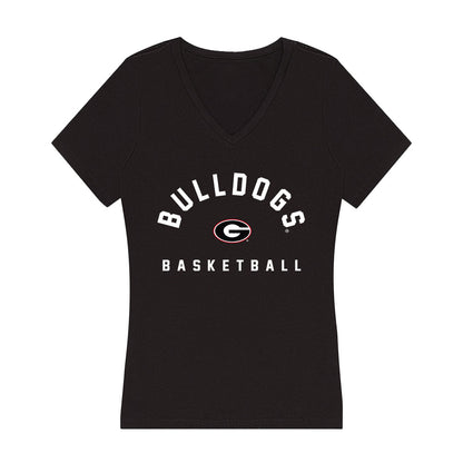 Georgia - NCAA Women's Basketball : Jocelyn Faison - Women's V-Neck T-Shirt-0