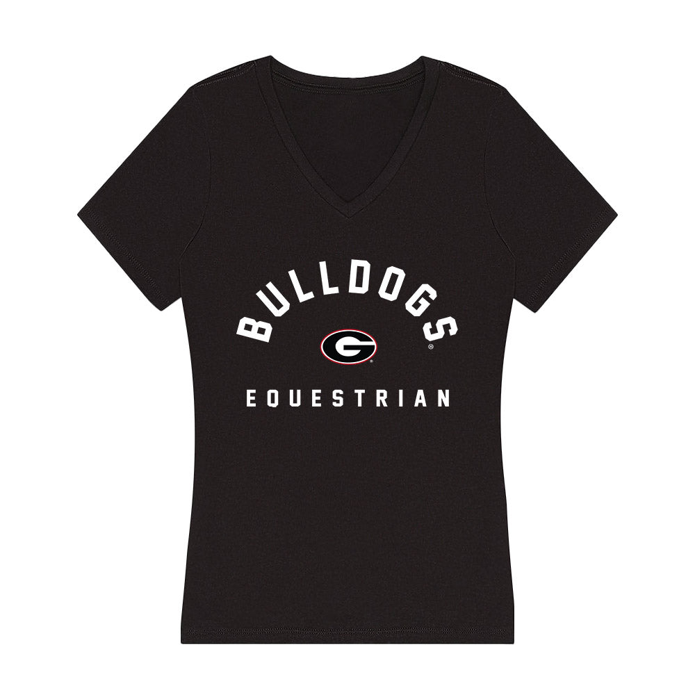Georgia - NCAA Equestrian : Emma Lackey - Women's V-Neck T-Shirt-0