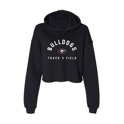 Georgia - NCAA Women's Track & Field : Ava Kitchings - Women's Crop Fleece Hoodie-0