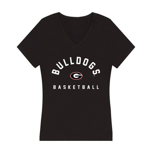 Georgia - NCAA Women's Basketball : Zhen Craft - Women's V-Neck T-Shirt-0