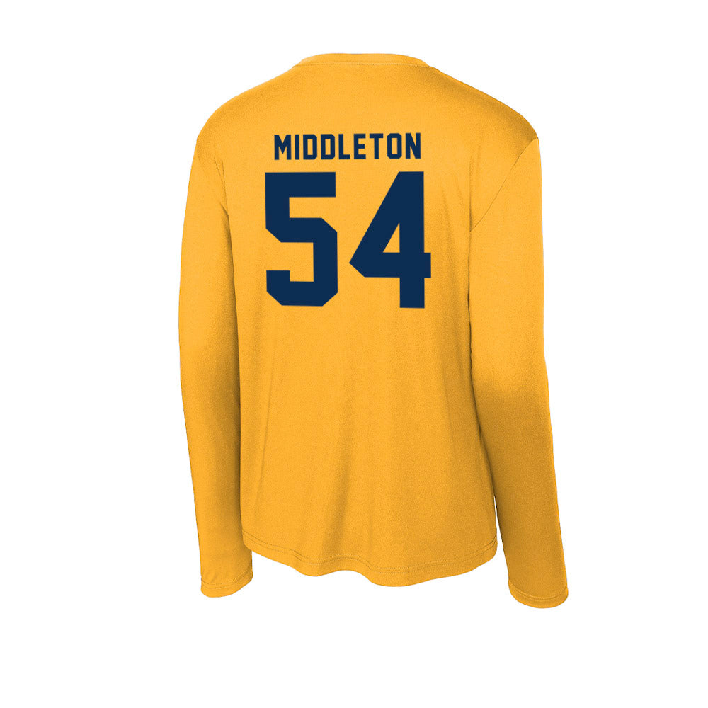 West Virginia - NCAA Baseball : Andrew Middleton - Activewear Long Sleeve T-Shirt-1