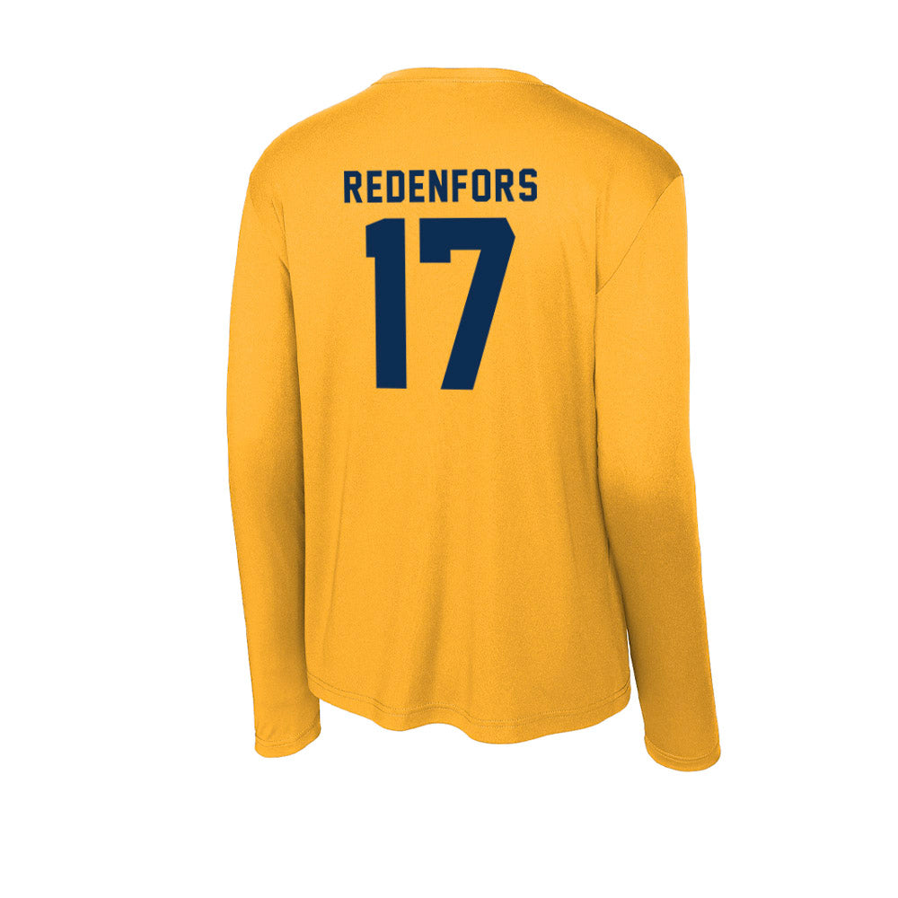 West Virginia - NCAA Men's Soccer : Jacob Redenfors - Activewear Long Sleeve T-Shirt-1
