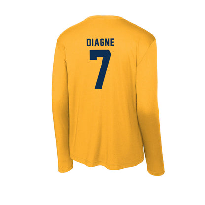 West Virginia - NCAA Football : Chams Diagne - Activewear Long Sleeve T-Shirt-1