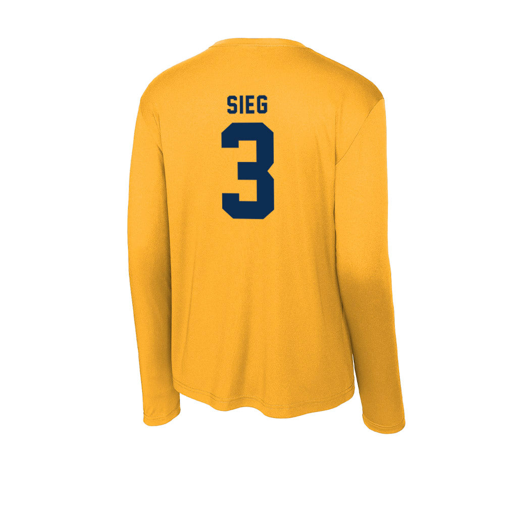 West Virginia - NCAA Football : Matt Sieg - Activewear Long Sleeve T-Shirt-1