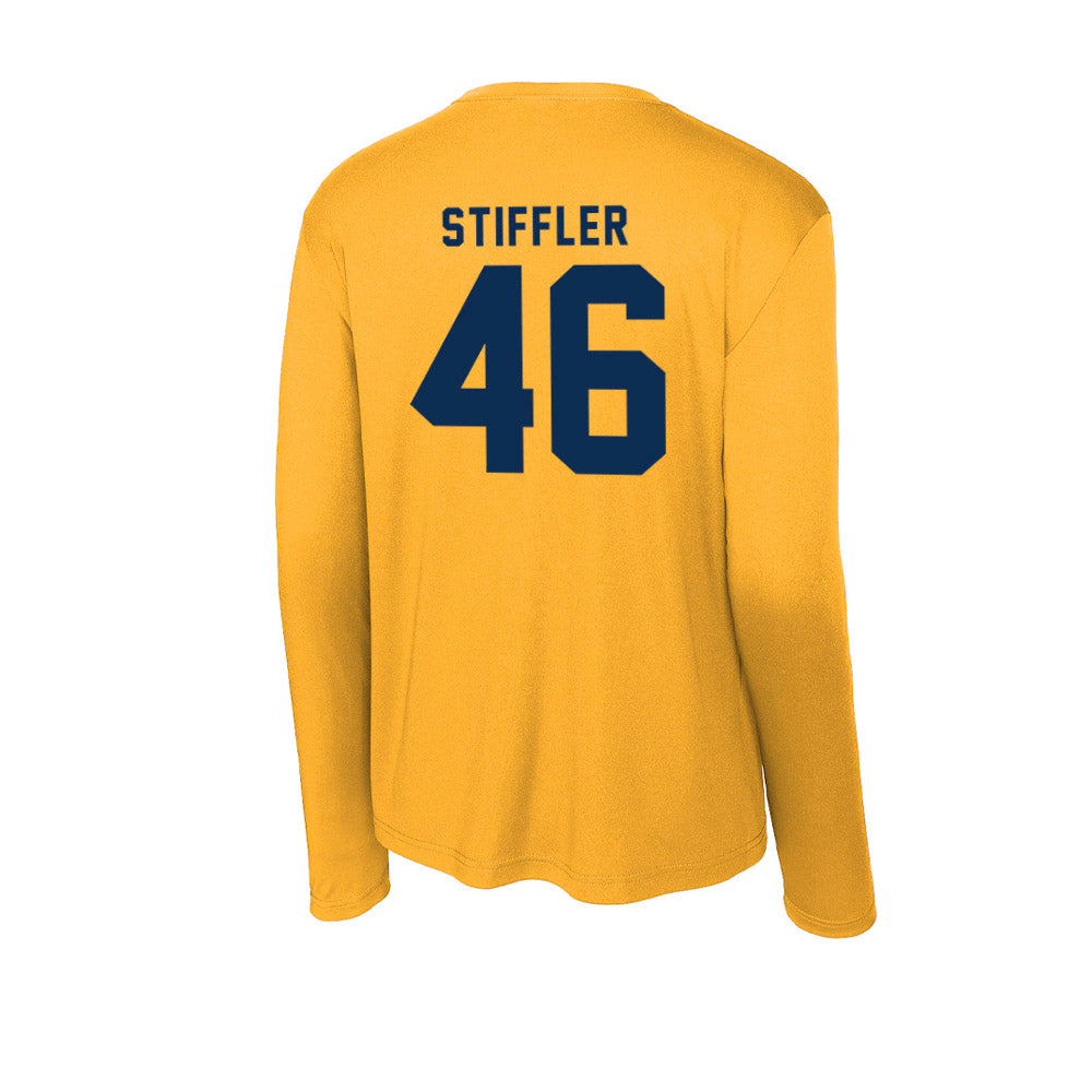 West Virginia - NCAA Baseball : Mac Stiffler - Activewear Long Sleeve T-Shirt-1
