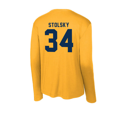 West Virginia - NCAA Football : Tyler Stolsky - Activewear Long Sleeve T-Shirt-1
