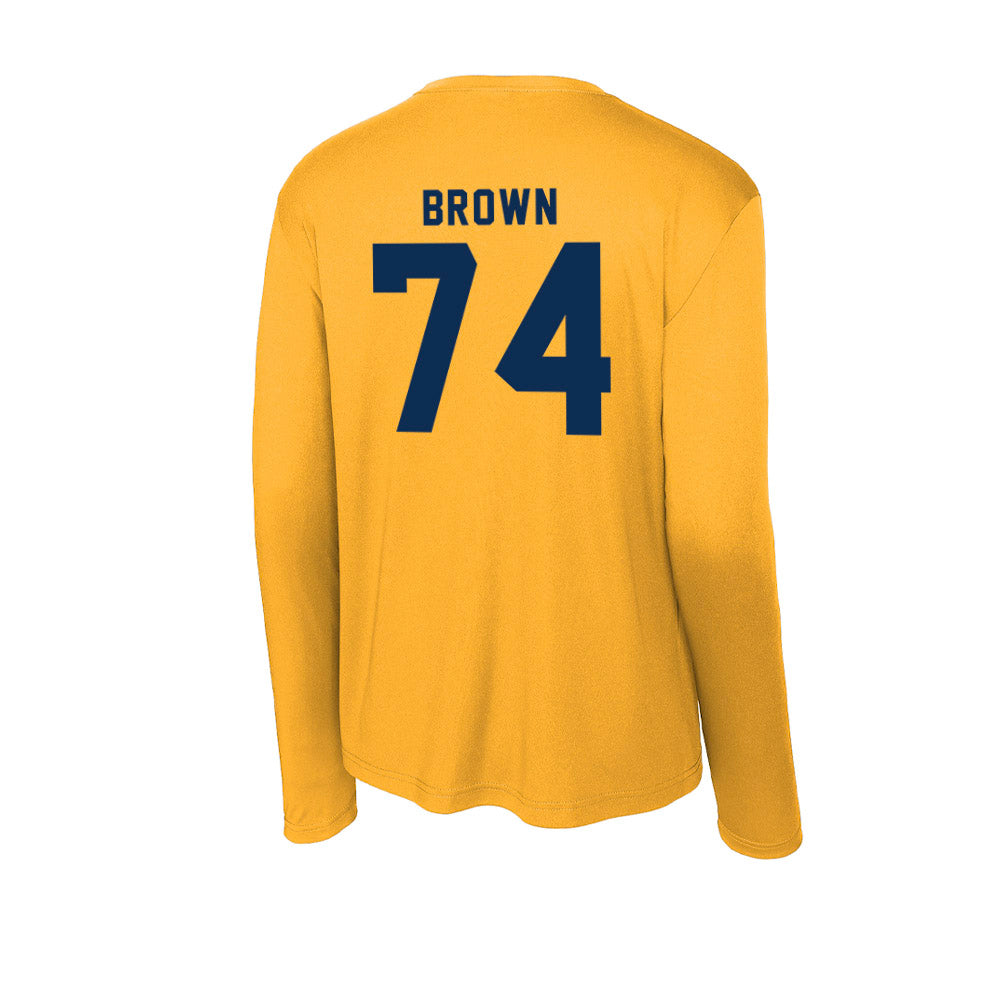 West Virginia - NCAA Football : Kevin Brown - Activewear Long Sleeve T-Shirt-1