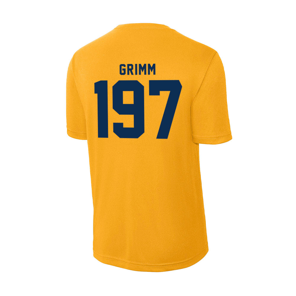 West Virginia - NCAA Wrestling : Coen Grimm - Activewear T-Shirt-1