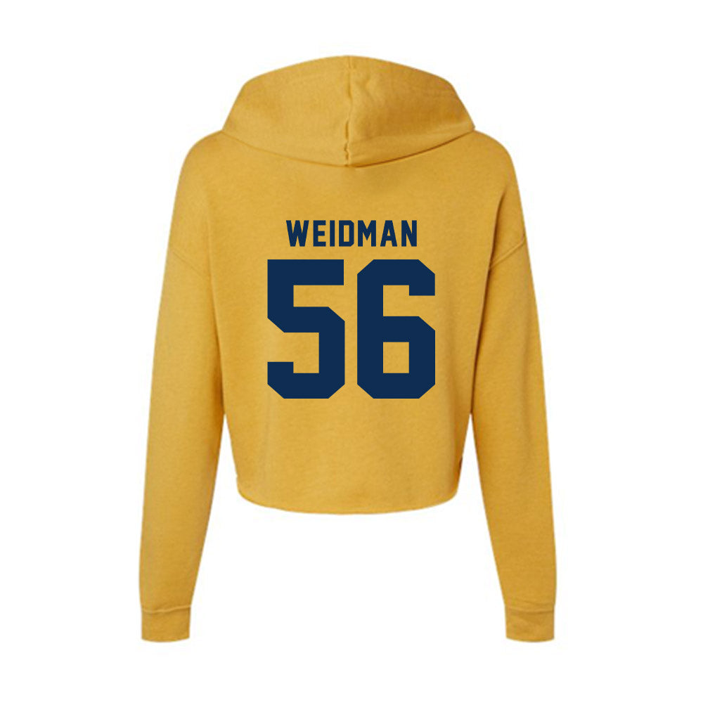 West Virginia - NCAA Football : Sullivan Weidman - Women's Crop Fleece Hoodie-1