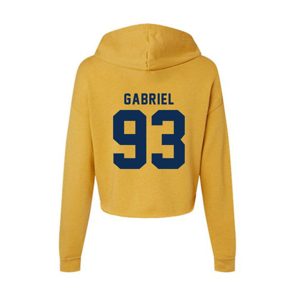 West Virginia - NCAA Football : Nate Gabriel - Women's Crop Fleece Hoodie-1