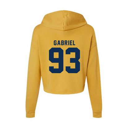 West Virginia - NCAA Football : Nate Gabriel - Women's Crop Fleece Hoodie-1