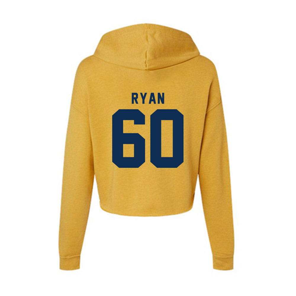 West Virginia - NCAA Football : Gabriel Ryan - Women's Crop Fleece Hoodie-1
