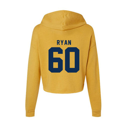 West Virginia - NCAA Football : Gabriel Ryan - Women's Crop Fleece Hoodie-1