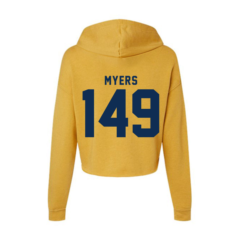 West Virginia - NCAA Wrestling : Marla Myers - Women's Crop Fleece Hoodie-1