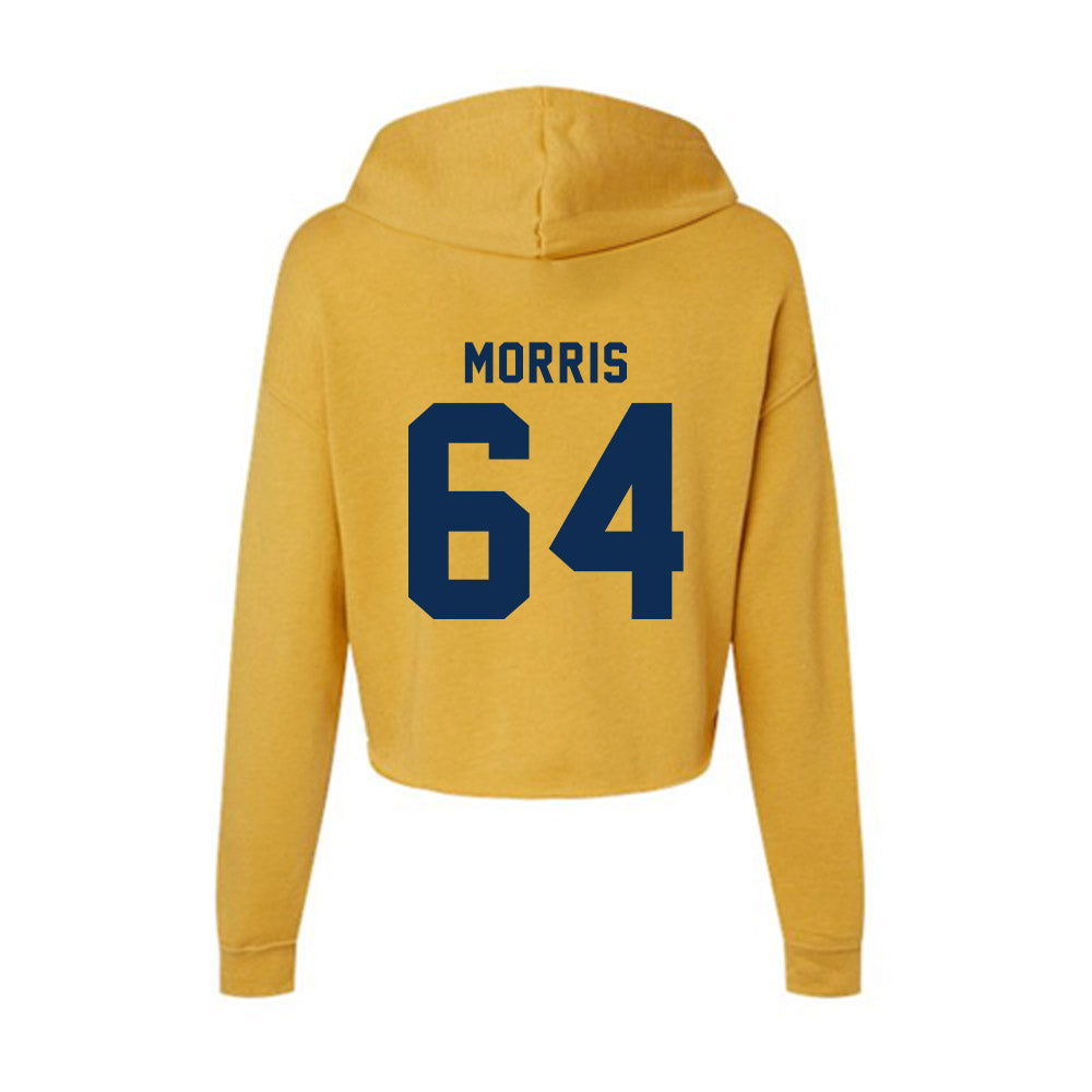 West Virginia - NCAA Football : Rhett Morris - Women's Crop Fleece Hoodie-1