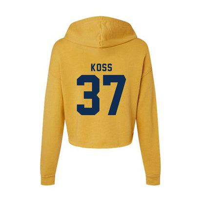 West Virginia - NCAA Women's Soccer : Gianna Koss - Women's Crop Fleece Hoodie-1