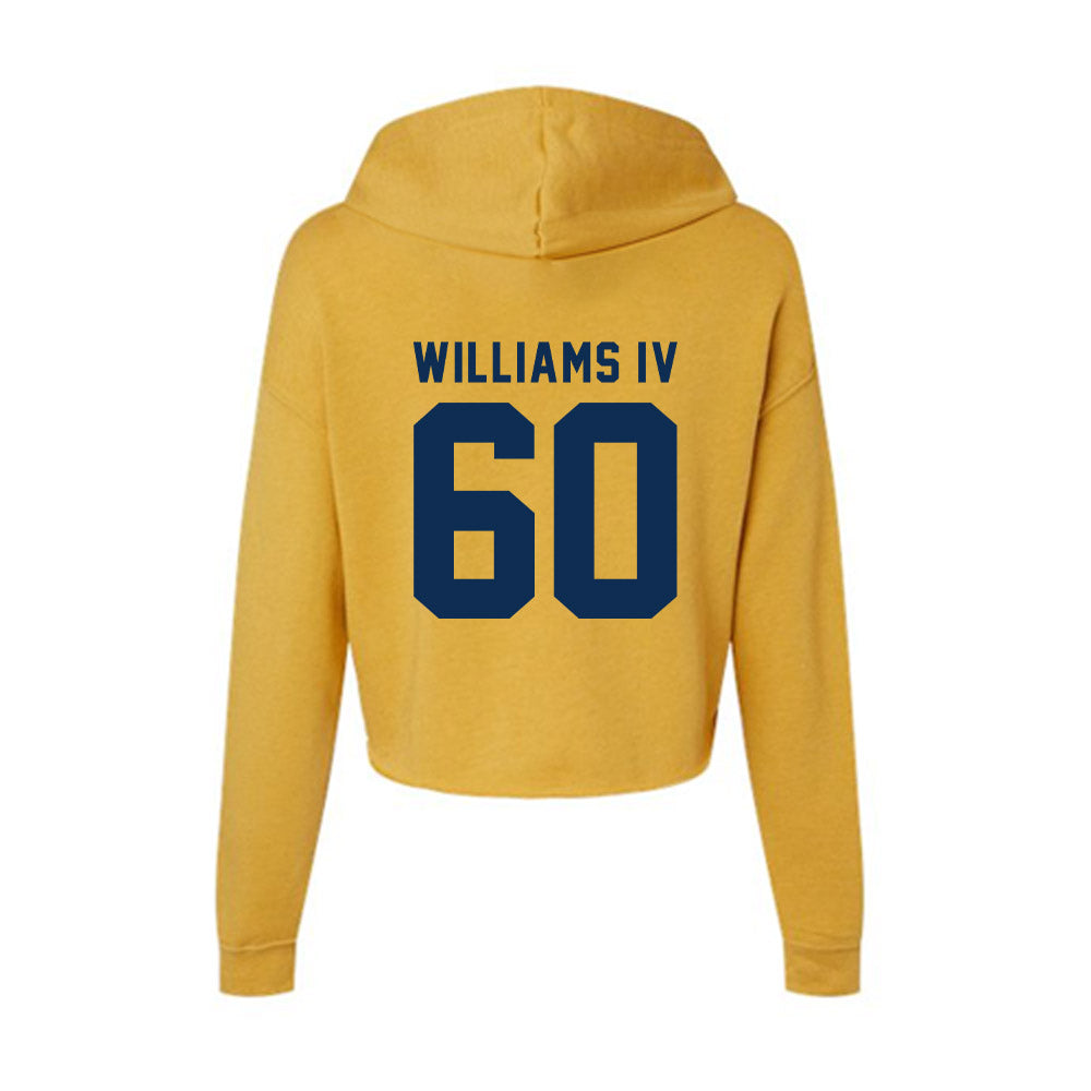 West Virginia - NCAA Football : Johnny Williams IV - Women's Crop Fleece Hoodie-1