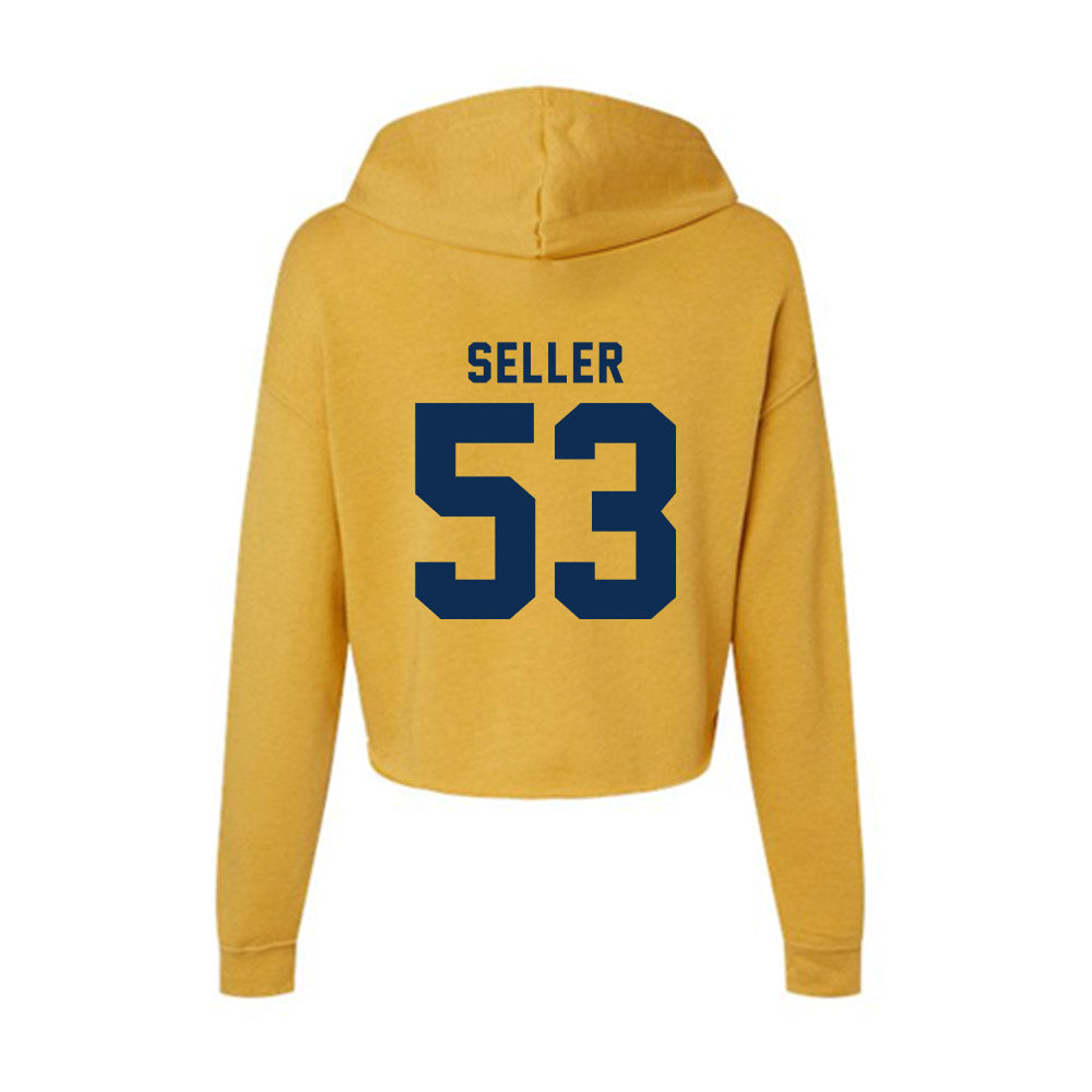 West Virginia - NCAA Football : Kaden Seller - Women's Crop Fleece Hoodie-1