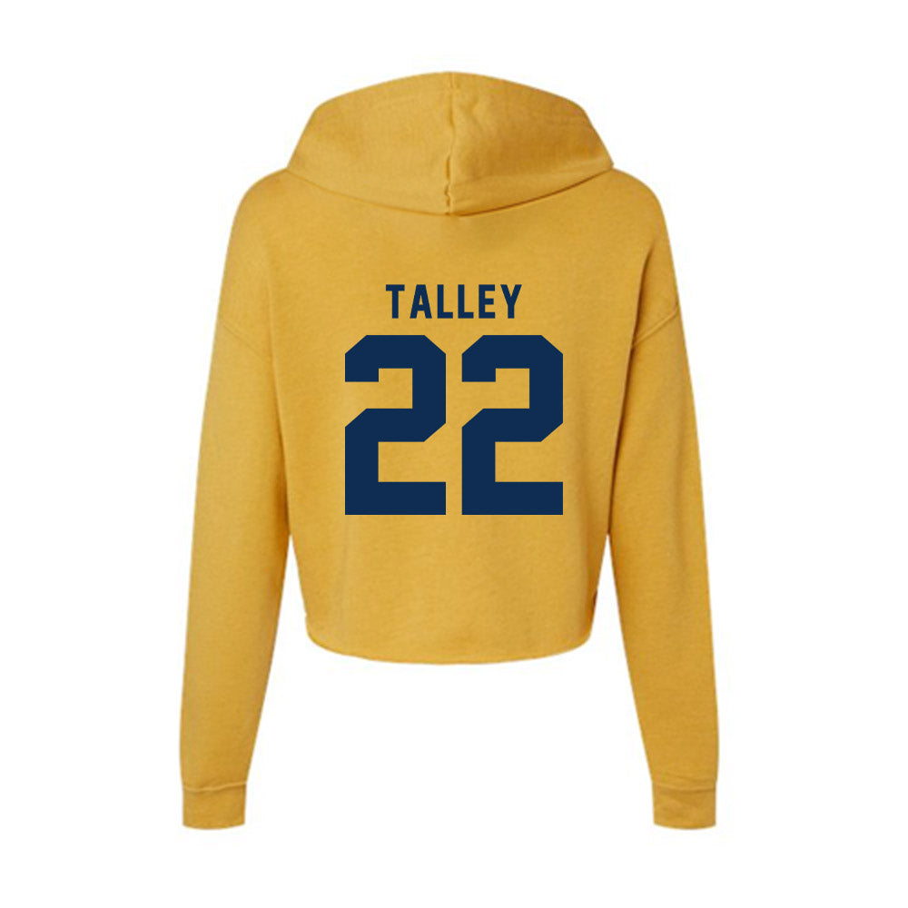 West Virginia - NCAA Football : Christopher Talley - Women's Crop Fleece Hoodie-1