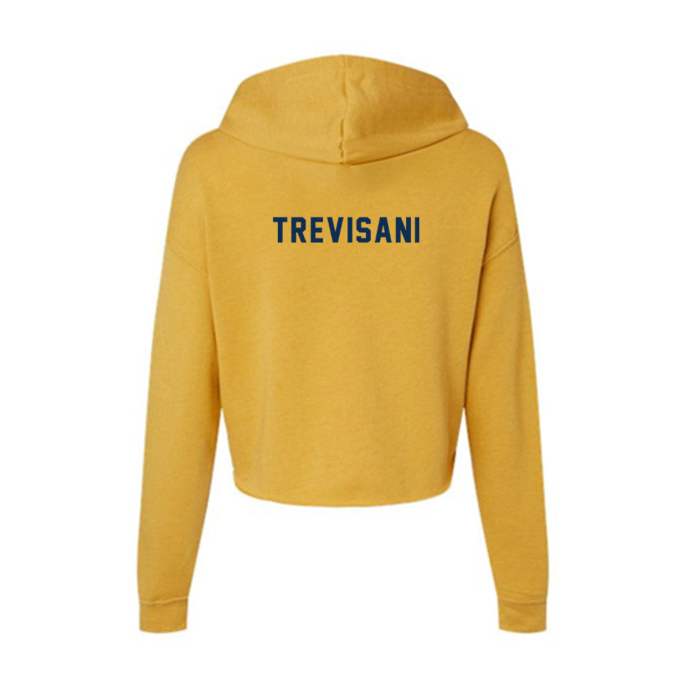 West Virginia - NCAA Women's Rowing : Claire Trevisani - Women's Crop Fleece Hoodie-1