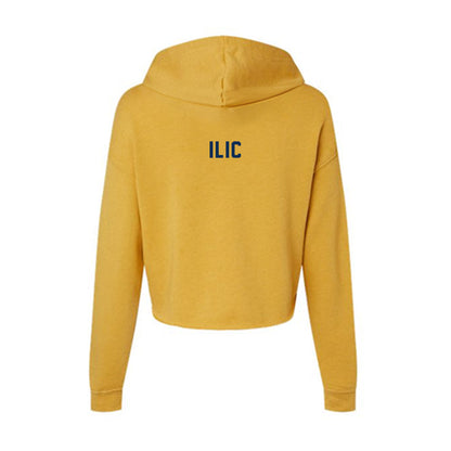 West Virginia - NCAA Women's Rowing : Una Ilic - Women's Crop Fleece Hoodie-1