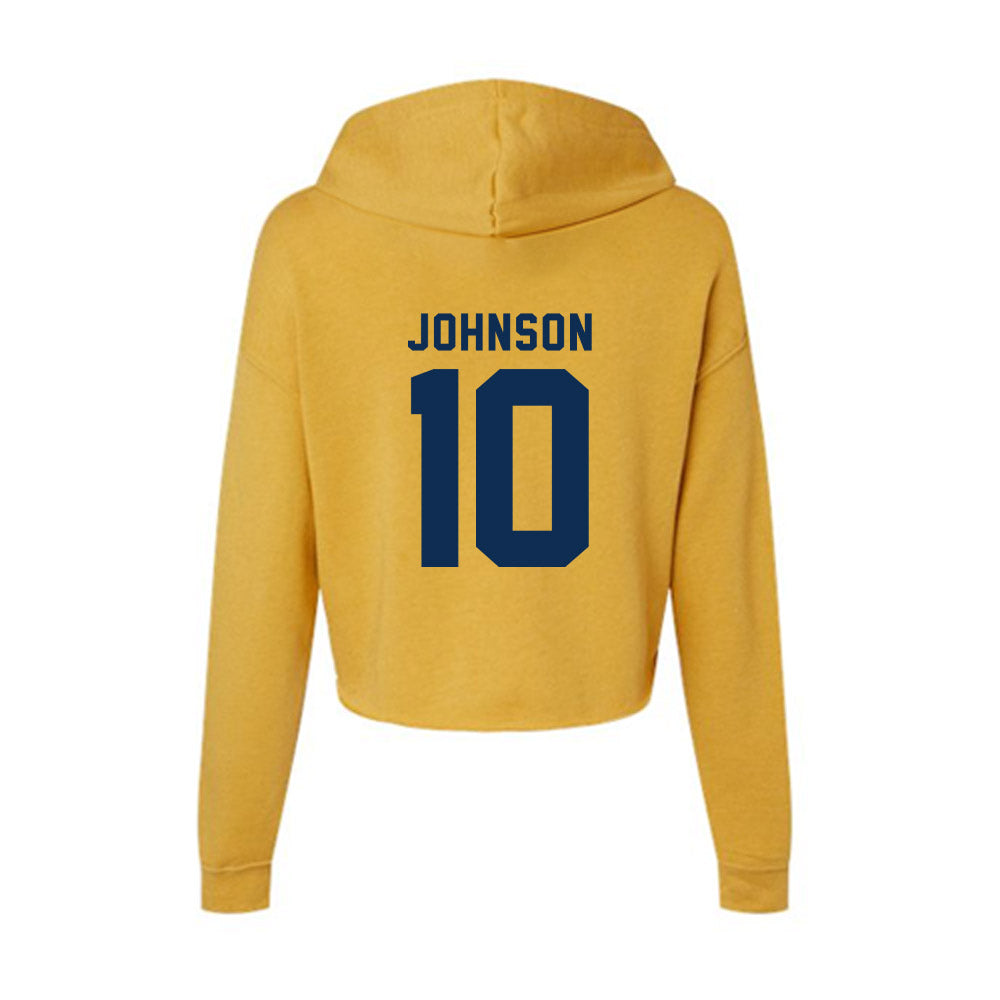 West Virginia - NCAA Football : Jeremiah Johnson - Women's Crop Fleece Hoodie-1