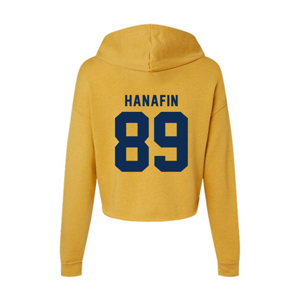 West Virginia - NCAA Football : Charlie Hanafin - Women's Crop Fleece Hoodie-1