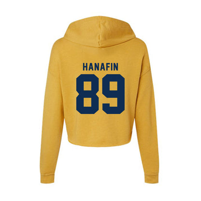 West Virginia - NCAA Football : Charlie Hanafin - Women's Crop Fleece Hoodie-1